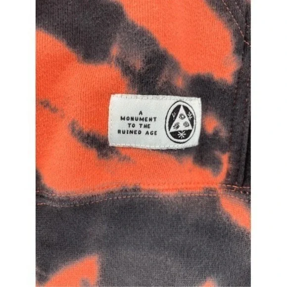 Welcome Skateboards Red Black Tie Dye Hoodie Men S 90s Skater Streetwear Style - Picture 5 of 9